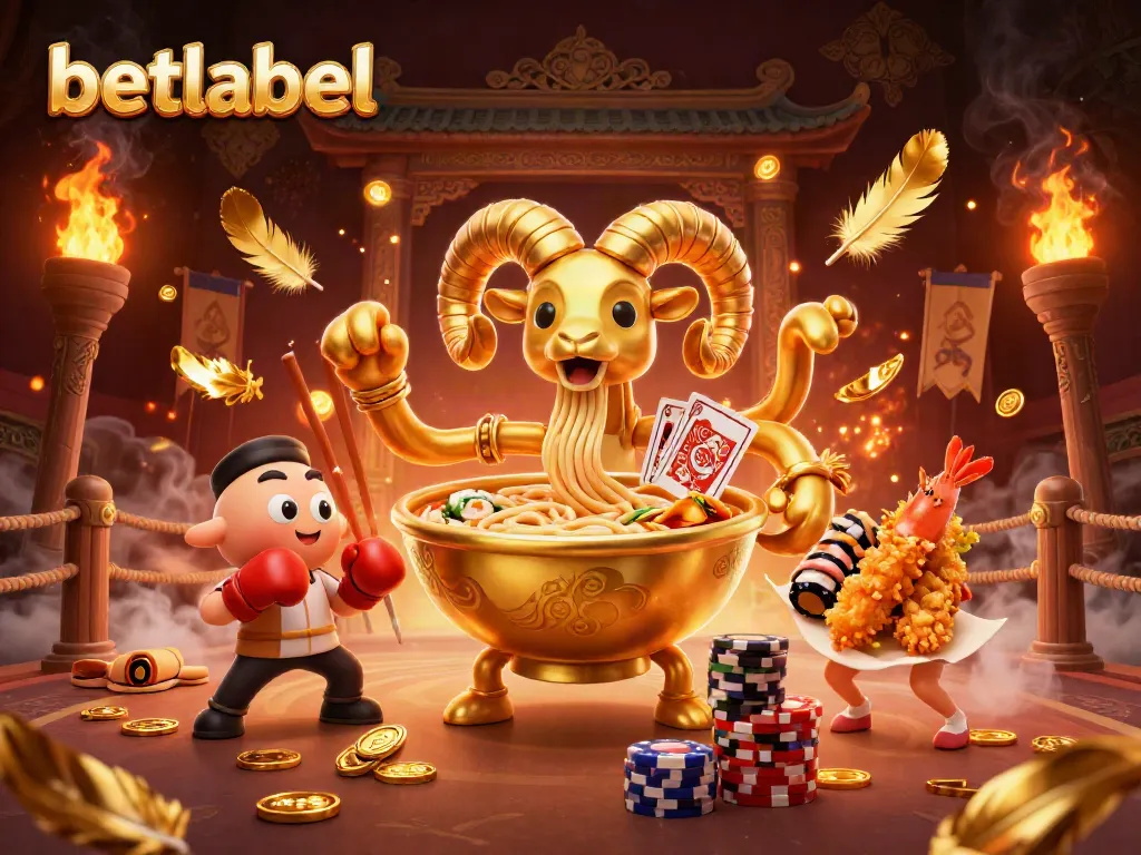 Engage with the vibrant atmosphere of betlabel featuring animated casino characters and game elements in action.