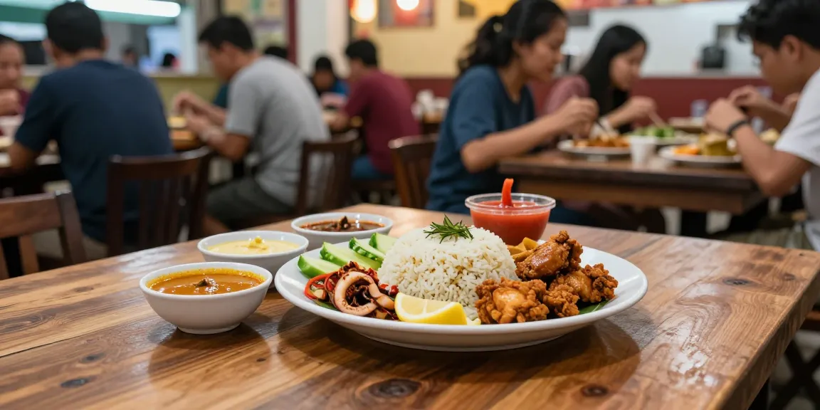 Indulge in Nasi Kandar with rokok88 slot login at a vibrant Malaysian restaurant.